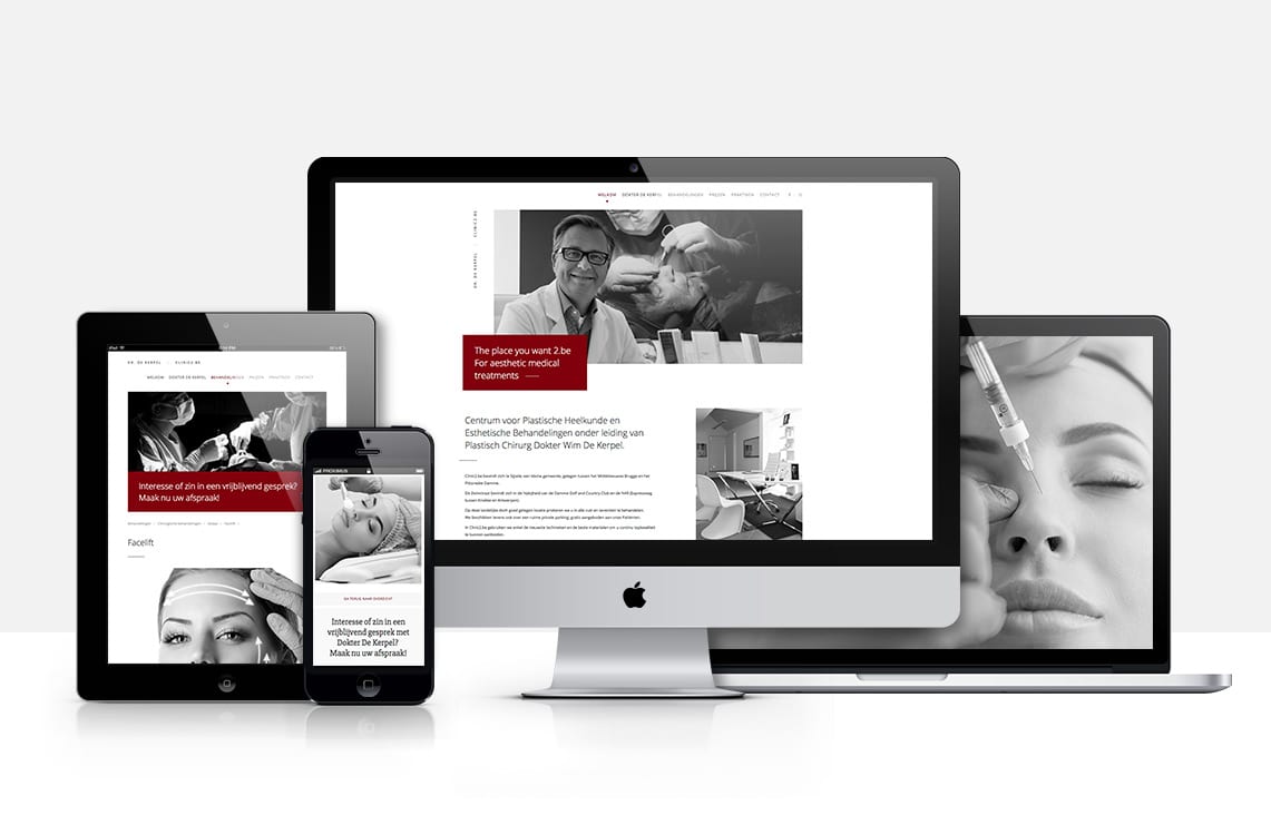 Ontwerp website Clinic2 - Dr. De Kerpel