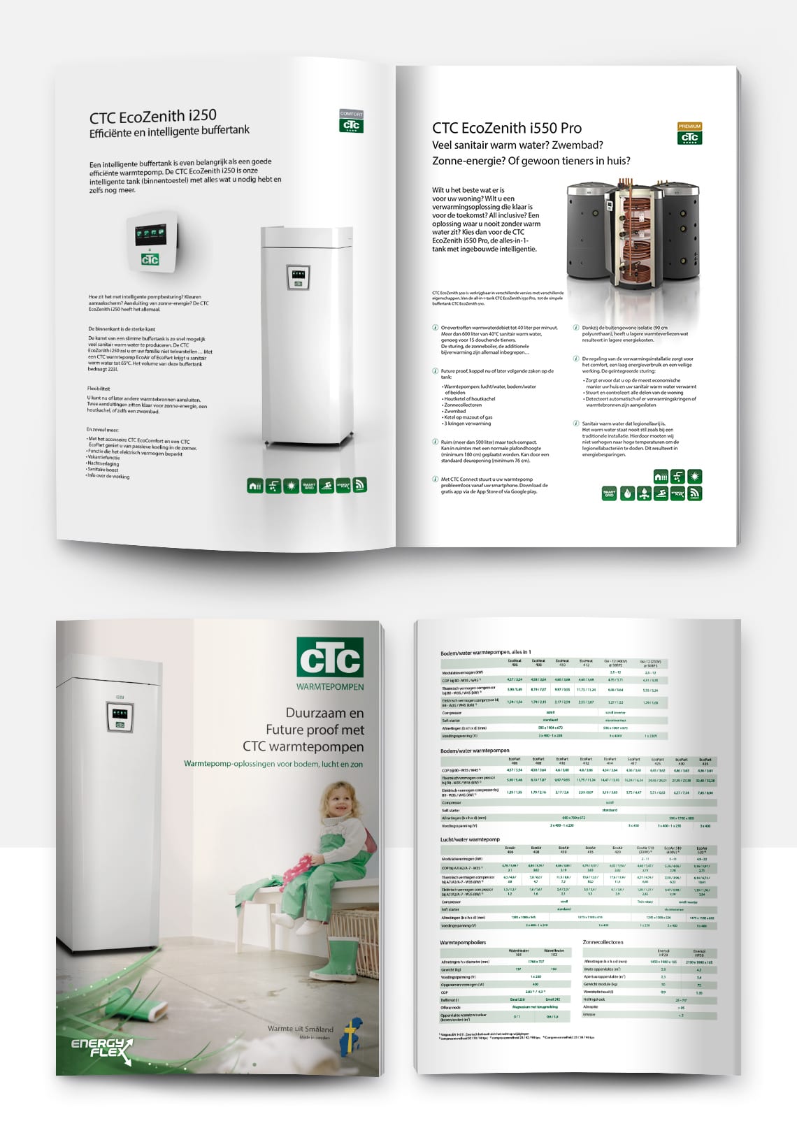 Ontwerp Brochure CTC Warmtepompen