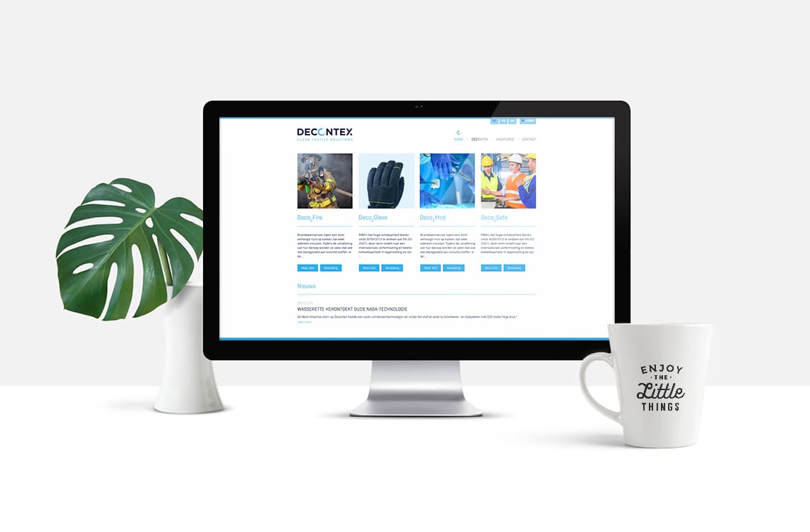 Ontwerp website Decontex