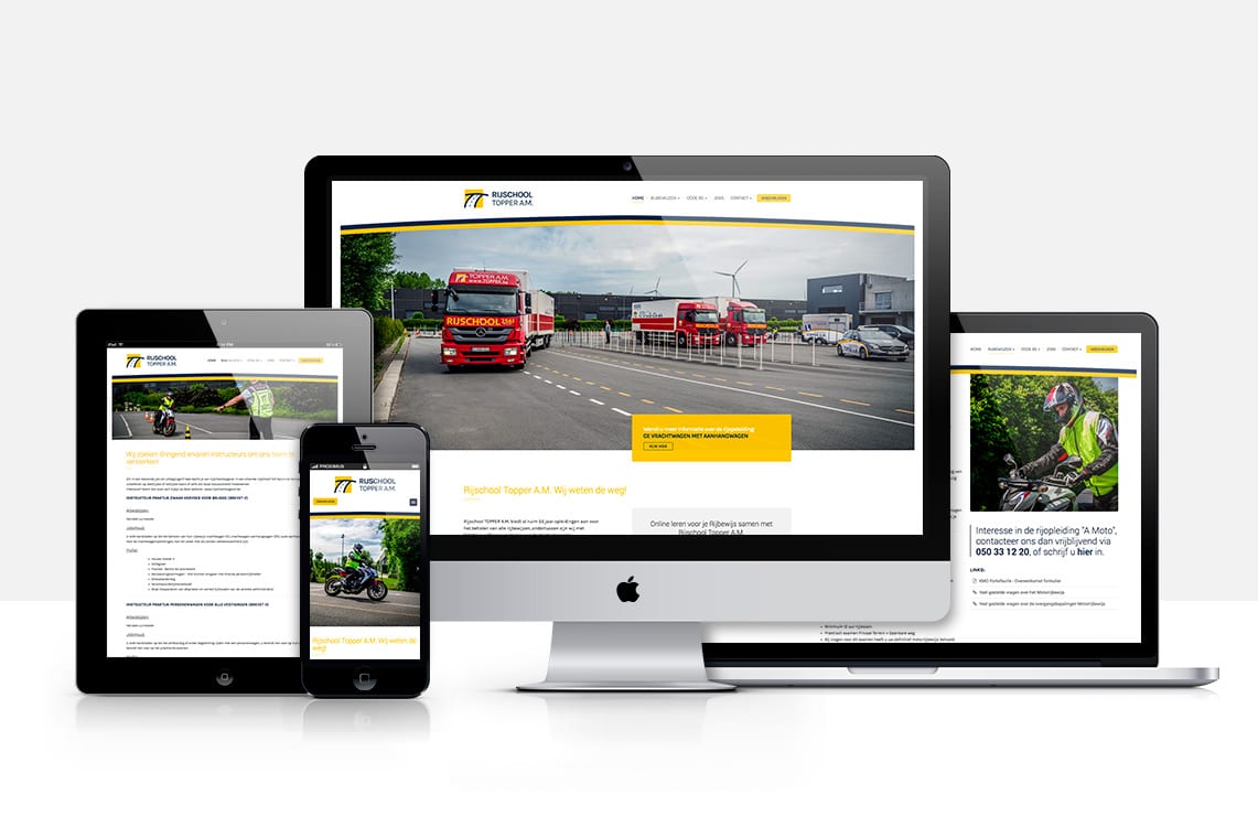 Ontwerp website Rijschool Topper A.M.